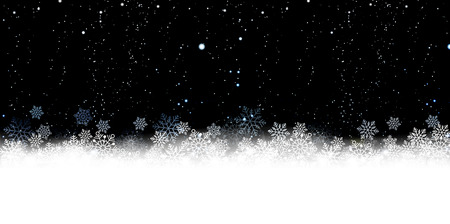 Christmas snow Winter backgroundのイラスト素材