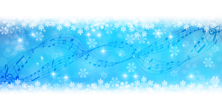 Christmas snow Winter backgroundのイラスト素材