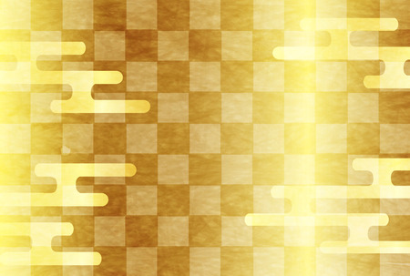 Cloud sea New Year's cards Japanese paper backgroundのイラスト素材