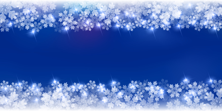 Christmas snow winter background, vector illustration.のイラスト素材