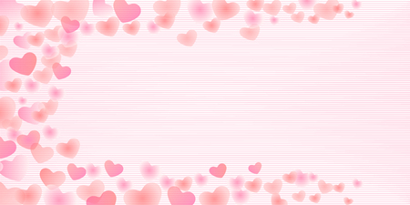 Valentine's heart Japanese paper background illustration.のイラスト素材