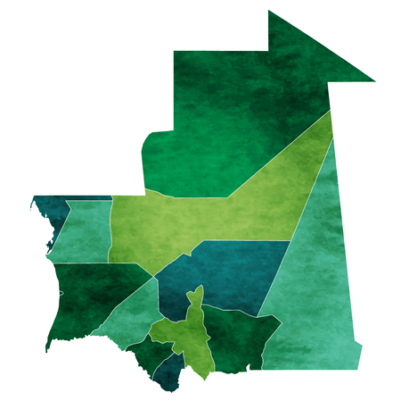 Mauritania World map country iconのイラスト素材
