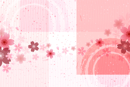 Cherry Blossoms Spring flower backgroundのイラスト素材