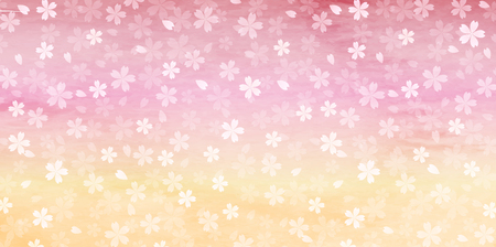 Cherry Blossoms Spring flower patternのイラスト素材