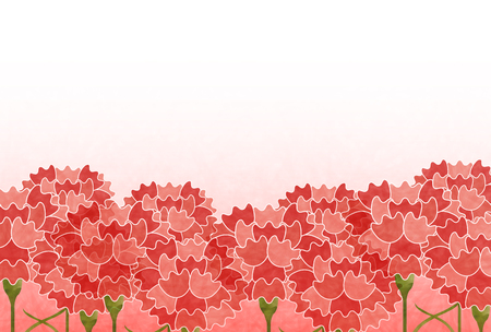 Carnation Mother's Day Flower backgroundのイラスト素材