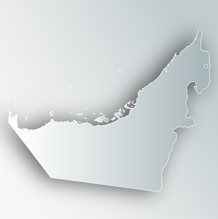 United Arab Emirates map frame icon.のイラスト素材