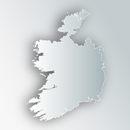 Ireland Map Frame Iconのイラスト素材