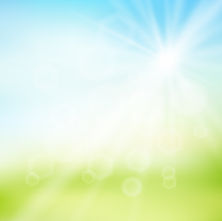 Sky Prairie landscape backgroundのイラスト素材