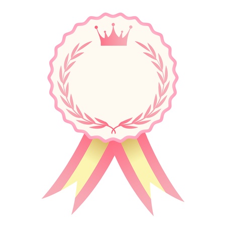 Crown frame medal iconのイラスト素材