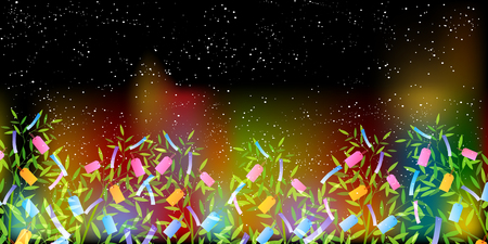 Tanabata bamboo summer backgroundのイラスト素材