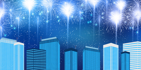 Fireworks Summer Heat Meditation Backgroundのイラスト素材