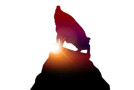 The sunrise greeting cardのイラスト素材