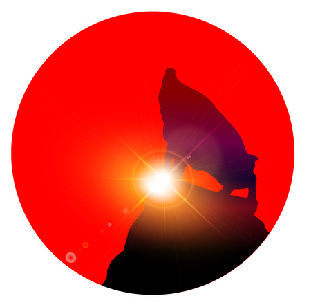 sunrise greeting cardのイラスト素材