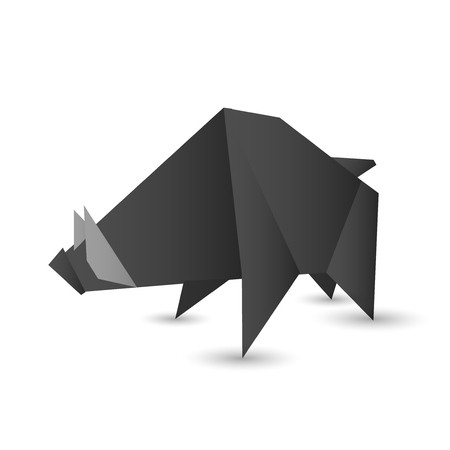 boar New Year card iconのイラスト素材