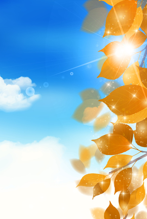 Autumn leaves autumn backgroundのイラスト素材