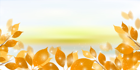 Autumn leaves autumn backgroundのイラスト素材