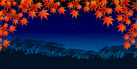 Autumn leaves autumn backgroundのイラスト素材