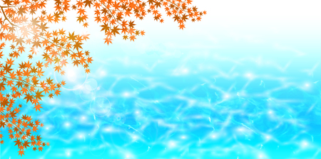 Autumn leaves autumn backgroundのイラスト素材