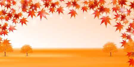 Autumn leaves autumn backgroundのイラスト素材