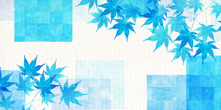 Summer heat summer Japanese paper backgroundのイラスト素材