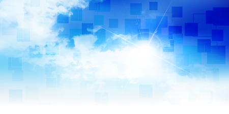 Sky cloud landscape backgroundのイラスト素材