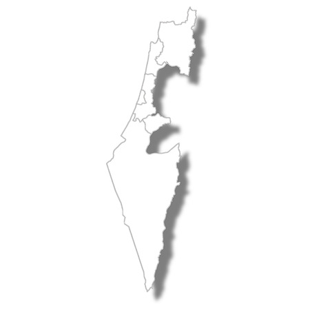 Israel country map iconのイラスト素材