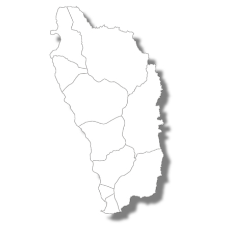 Dominica country map iconのイラスト素材