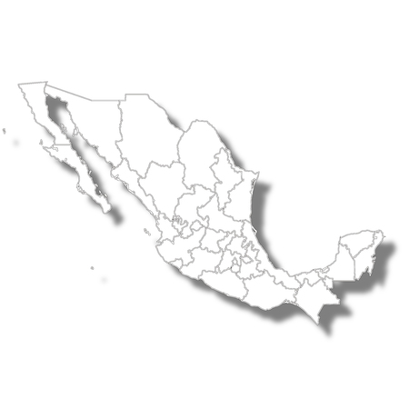 Mexico country map iconのイラスト素材