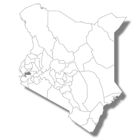Kenya country map iconのイラスト素材