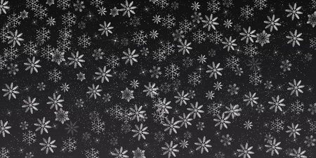 Christmas snow Winter backgroundのイラスト素材