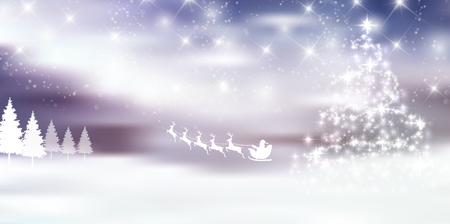 Christmas snow Winter backgroundのイラスト素材