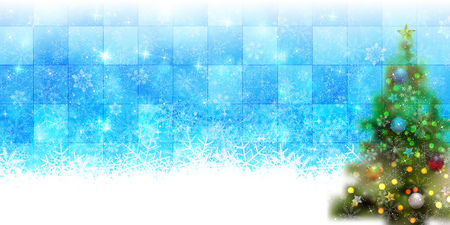 Christmas snow Winter backgroundのイラスト素材