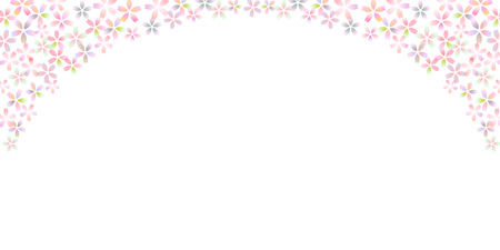 Cherry Blossom Spring flower backgroundのイラスト素材