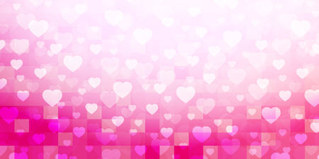 Valentine Heart Winter Backgroundのイラスト素材