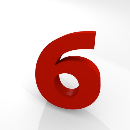 Numeral character Three-dimensional iconの写真素材