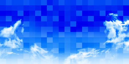 Sky cloud landscape backgroundのイラスト素材
