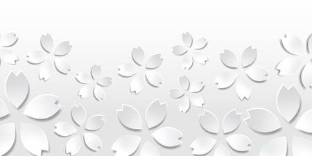 Cherry Blossom spring flower backgroundのイラスト素材