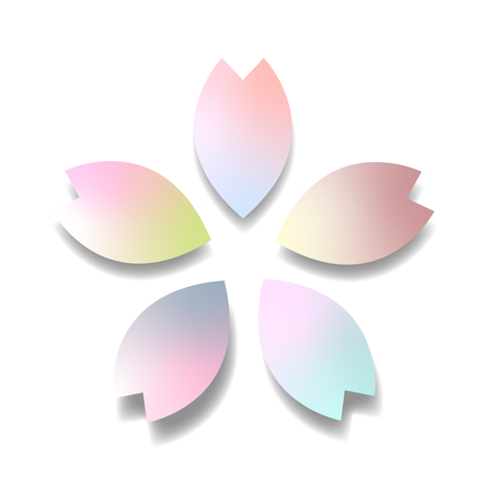 Cherry Blossom Spring Flower Iconのイラスト素材