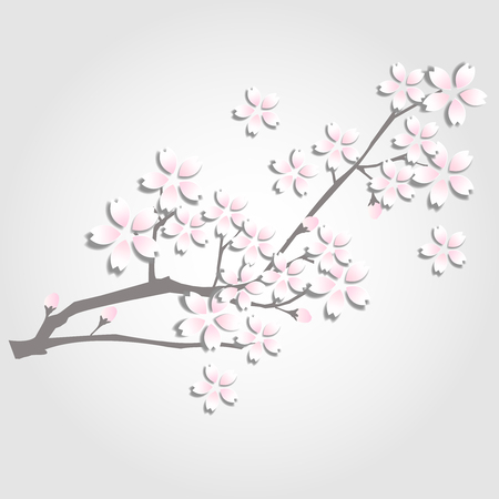 Cherry Blossom Spring Flower Iconのイラスト素材