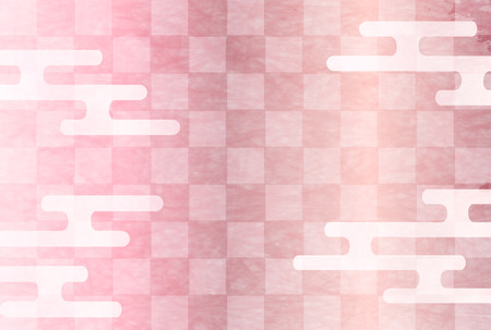 Spring Japanese paper pink backgroundのイラスト素材