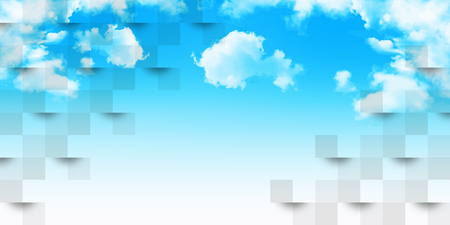 Sky cloud landscape backgroundのイラスト素材