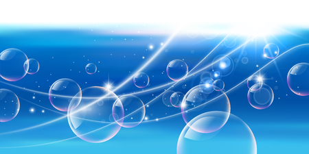Sea sky scenery backgroundのイラスト素材