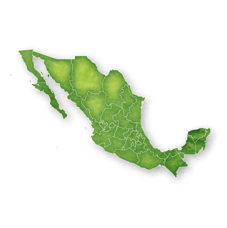 Mexico Map Frame Iconのイラスト素材