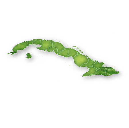 Cuba Map Frame Iconのイラスト素材