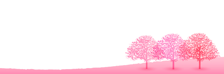 Cherry Blossom spring flower backgroundのイラスト素材
