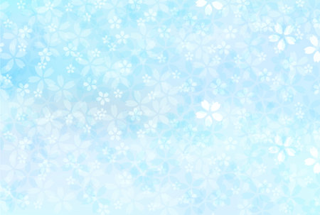 Cherry Blossom spring flower backgroundのイラスト素材