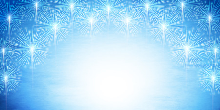 Fireworks summer sky backgroundのイラスト素材