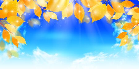 Autumn leaves autumn leaves backgroundのイラスト素材