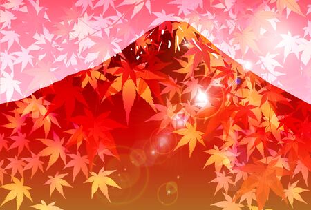 Autumn leaves maple autumn backgroundのイラスト素材