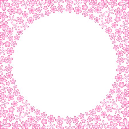Cherry blossom Spring flowers backgroundのイラスト素材